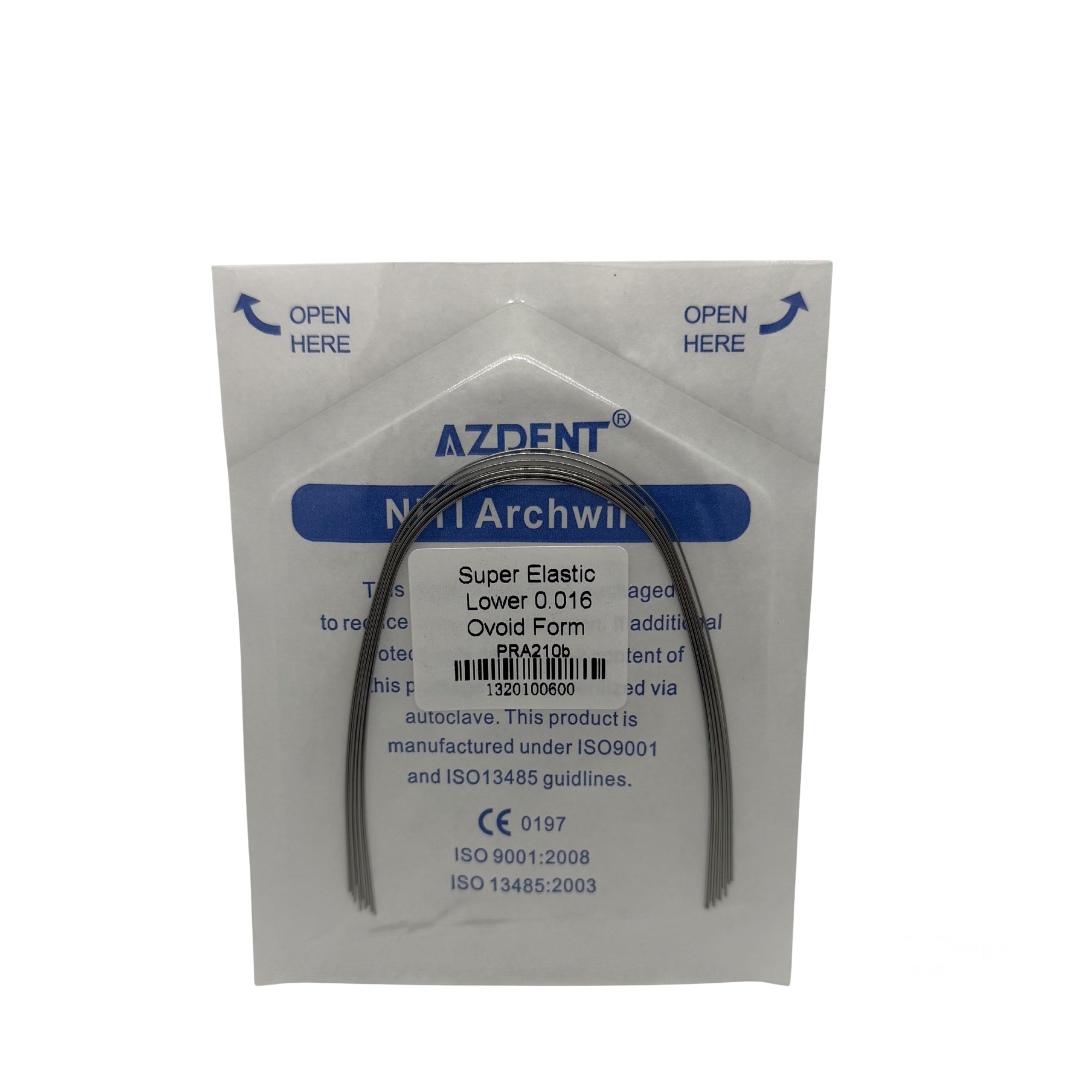 ARCO NITI 10 SOBRES c/10 .16 INF AZDENT