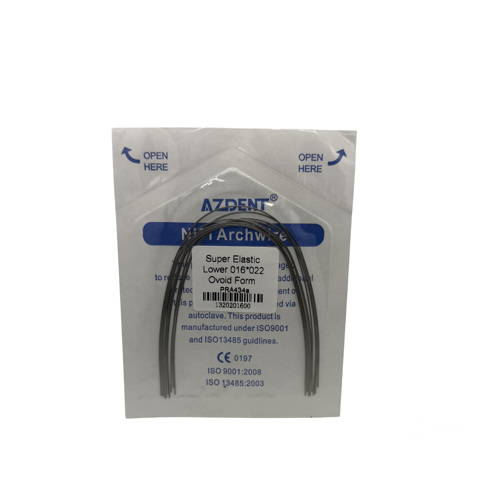 ARCO NITI 10 SOBRES c/10 .16*.22 INF AZDENT
