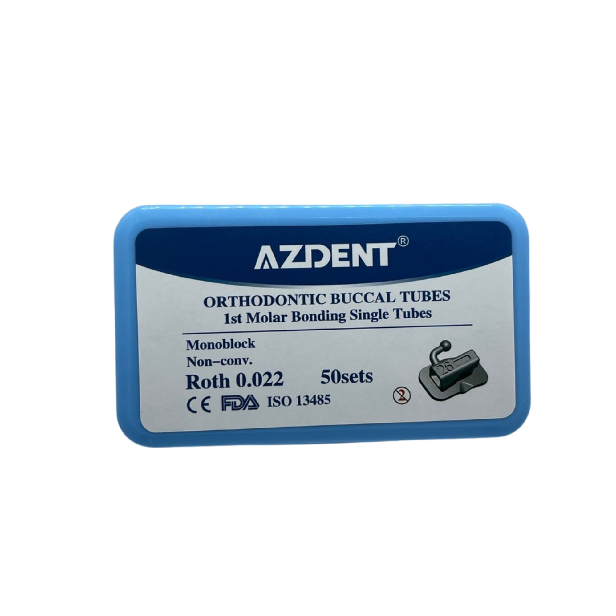 Tubos Monoblock para 1er Molar Roth .022 – Caja con 50 Piezas
