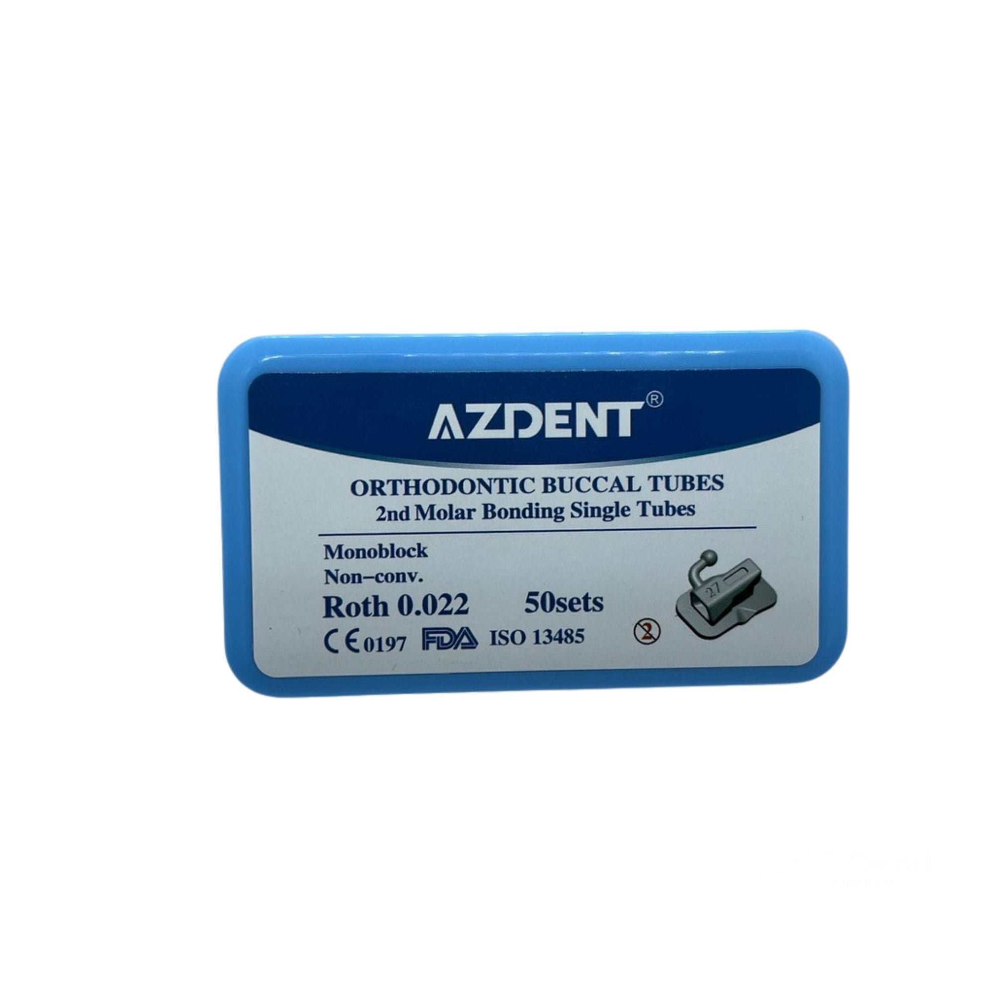 Tubos Monoblock para 2do Molar Roth .022 – Caja con 50 Piezas