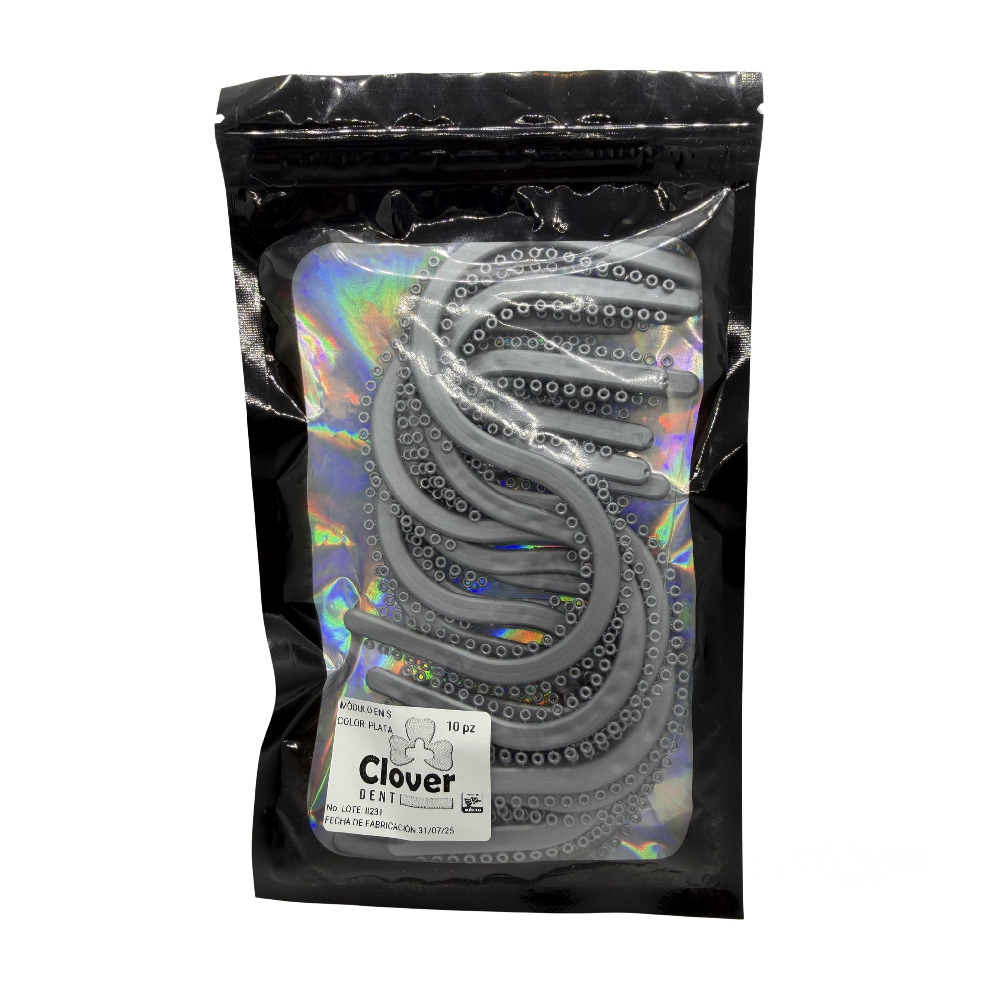 Módulo en S Plata Clover Dent – 10 tiras