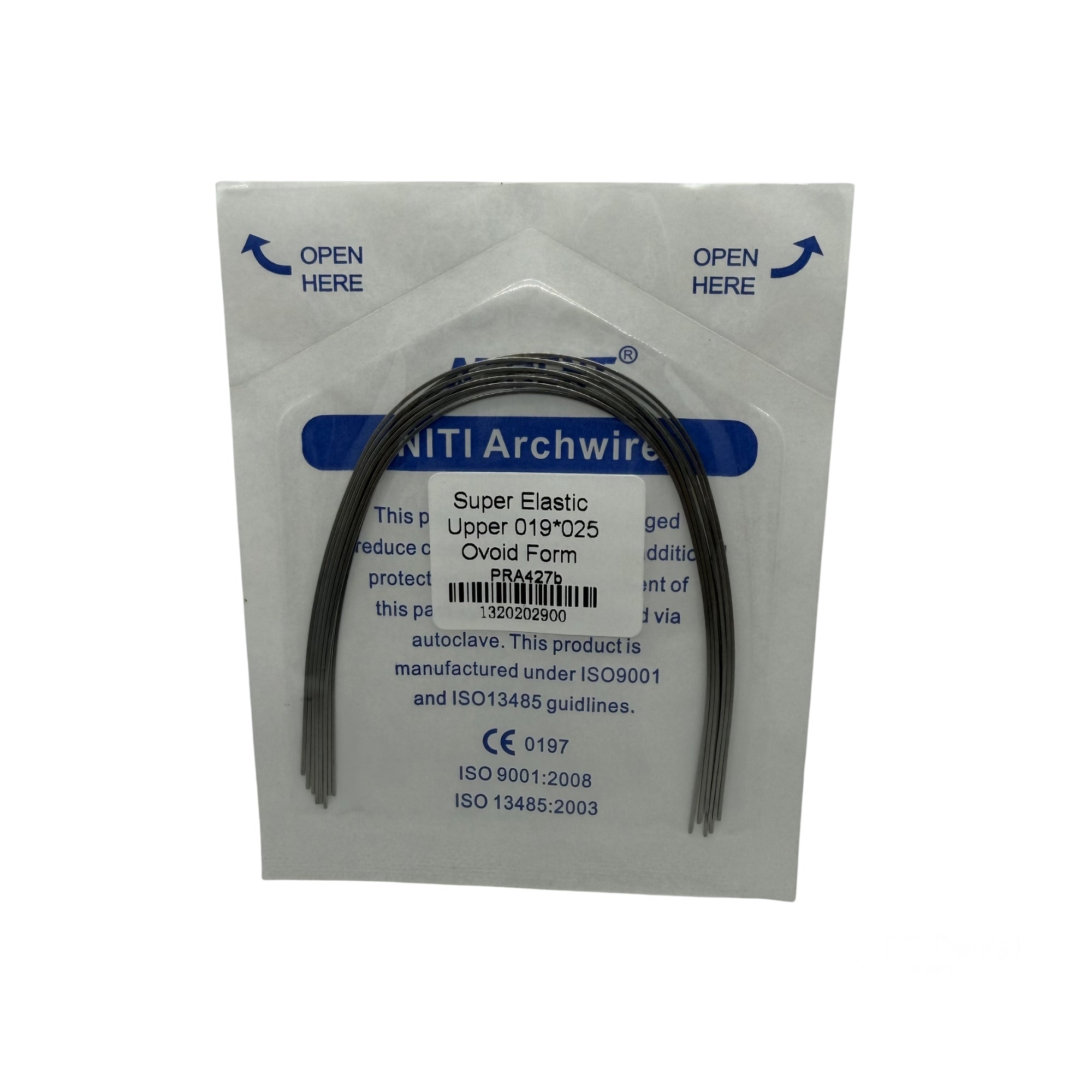 ARCO NITI 10 SOBRES c/10 .19*.25 SUP AZDENT