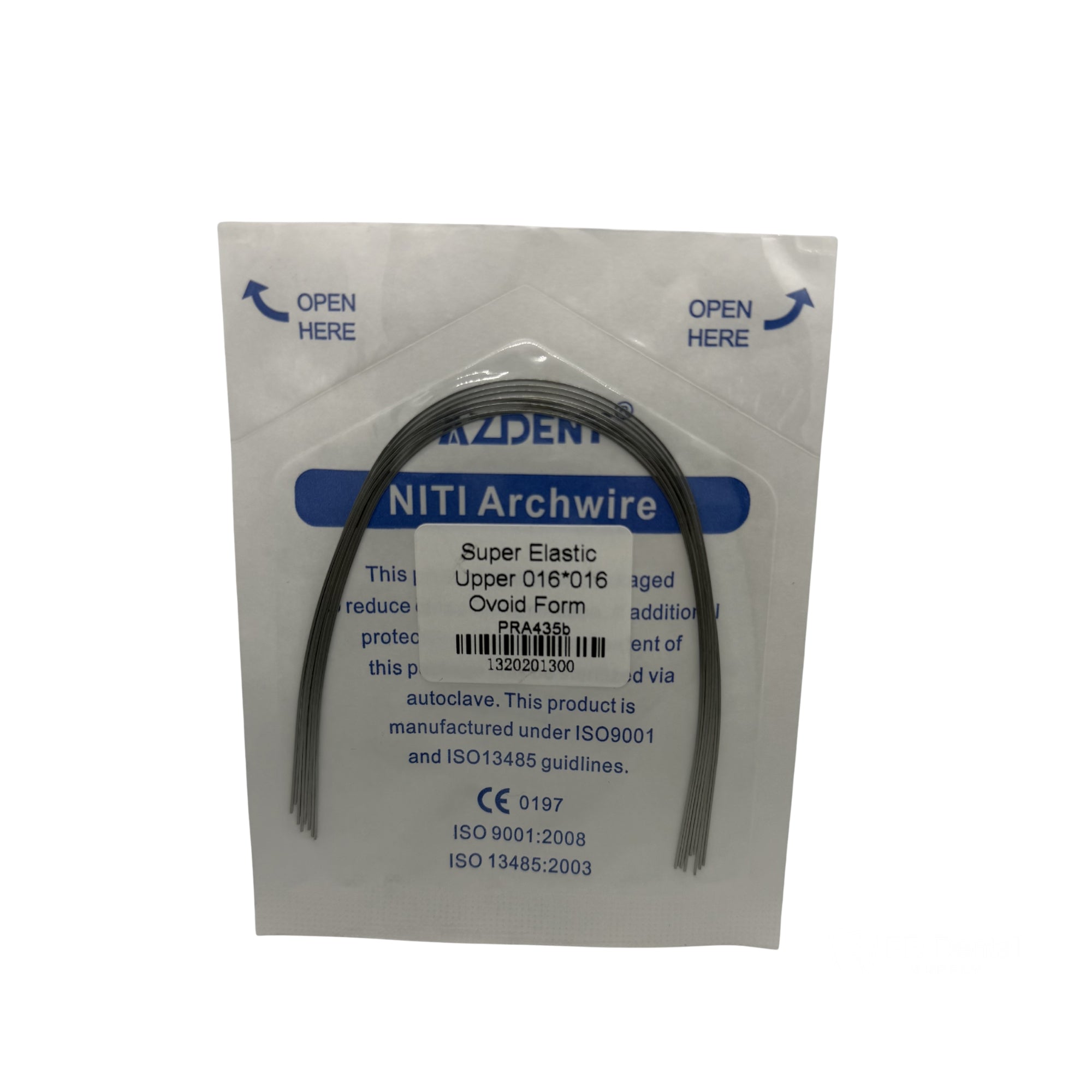 ARCO NITI 10 SOBRES c/10 .16*.16 SUP AZDENT