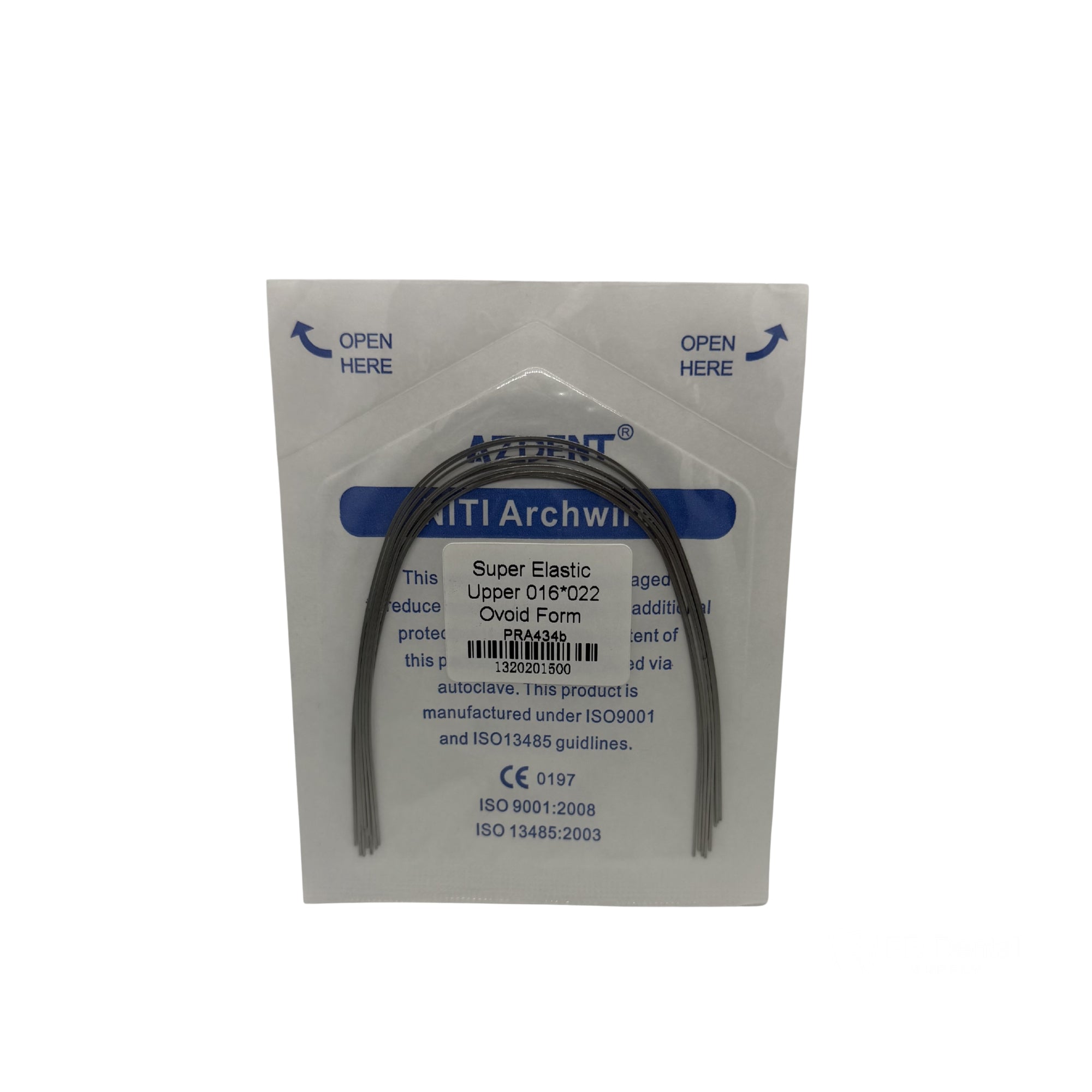 ARCO NITI 10 SOBRES c/10 .16*.22 SUP AZDENT