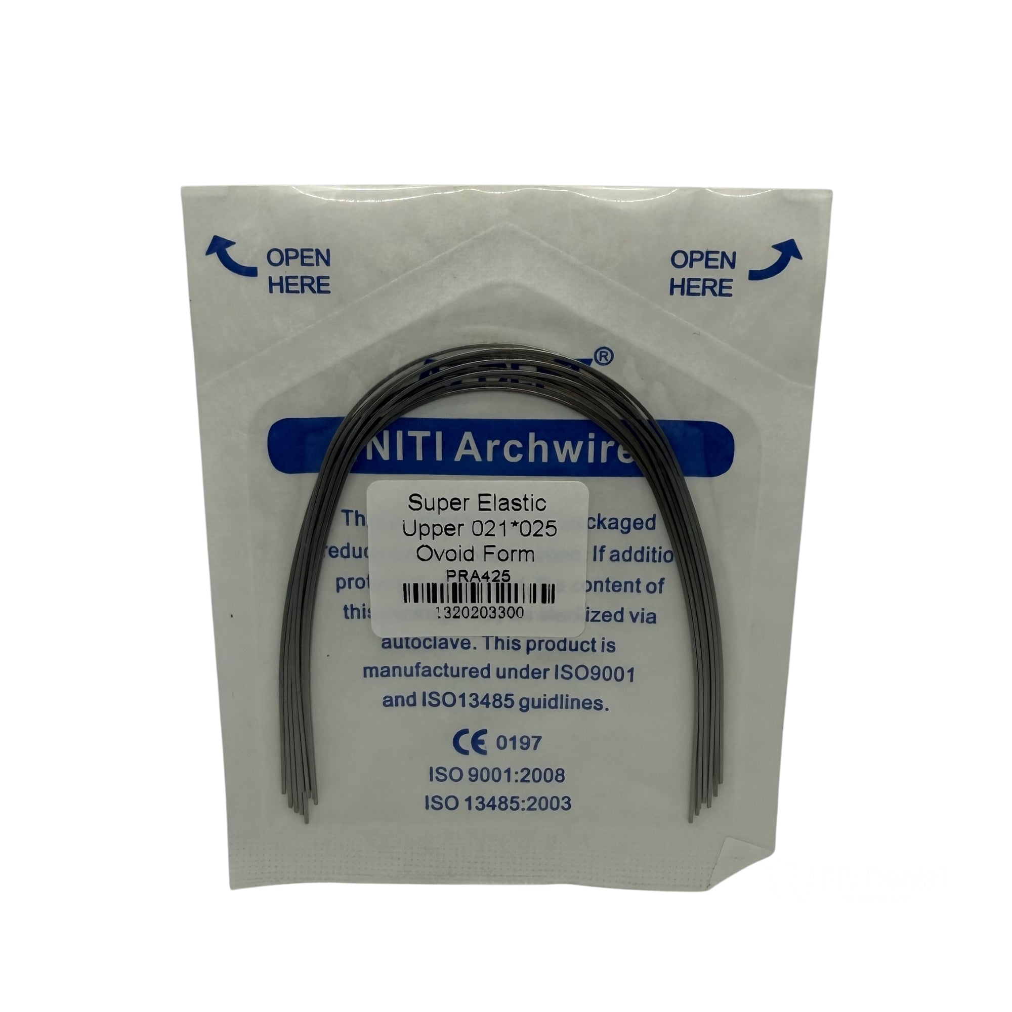 ARCO NITI 10 SOBRES c/10 .21*.25 SUP AZDENT