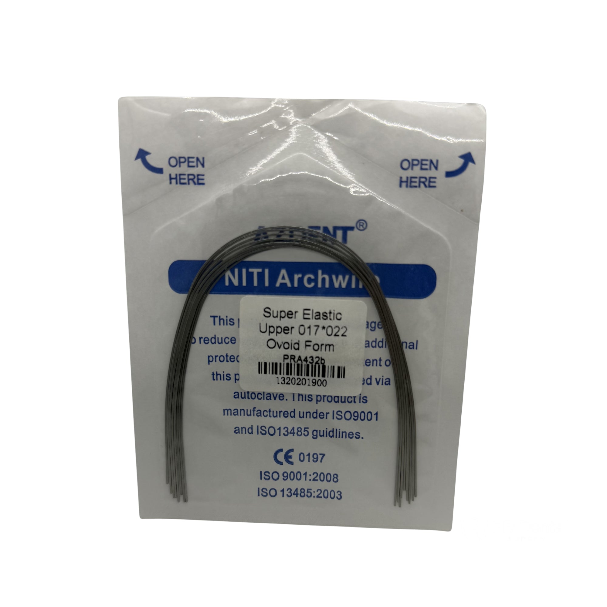 ARCO NITI 10 SOBRES c/10 .17*.22 SUP AZDENT