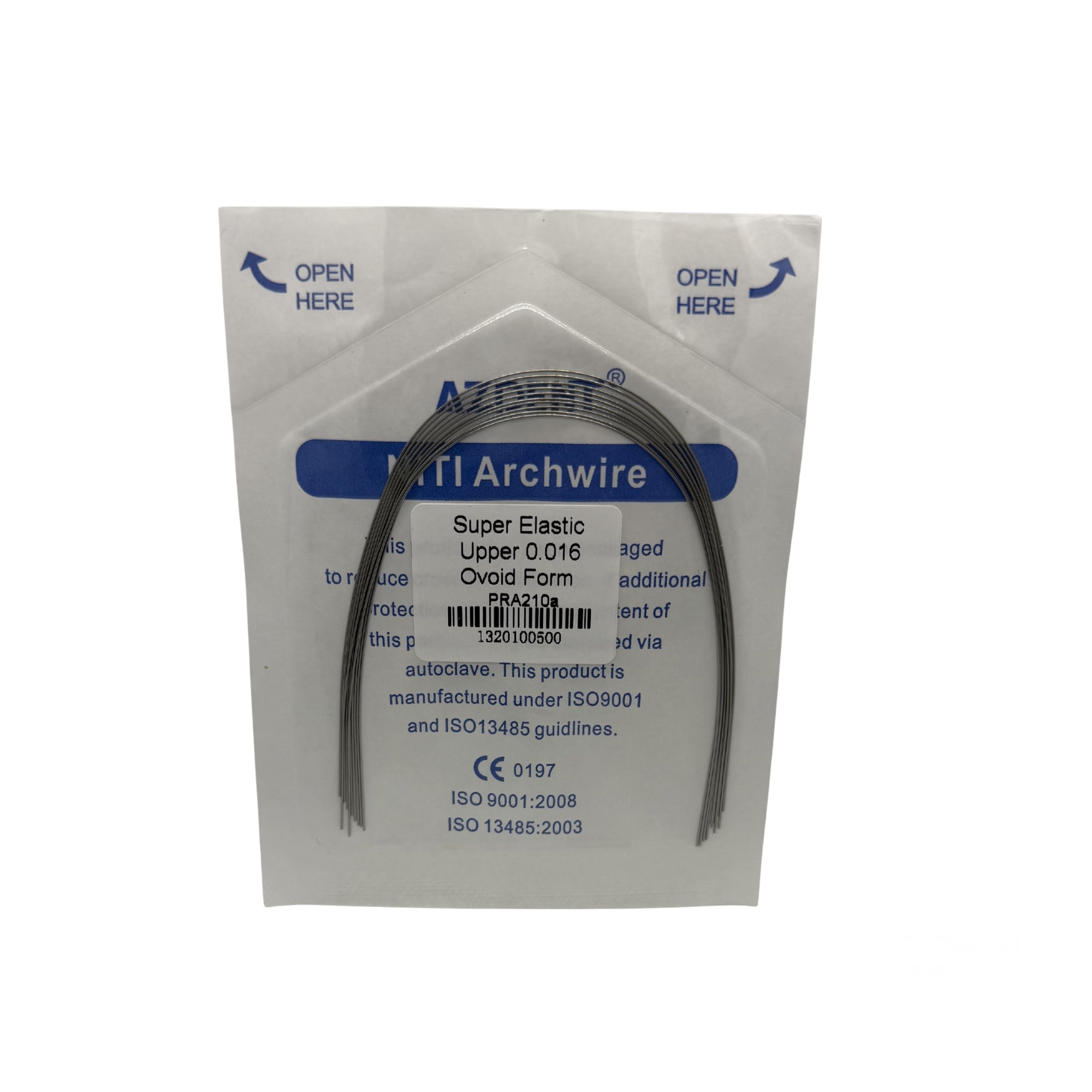 ARCO NITI 10 SOBRES c/10 .16 SUP AZDENT