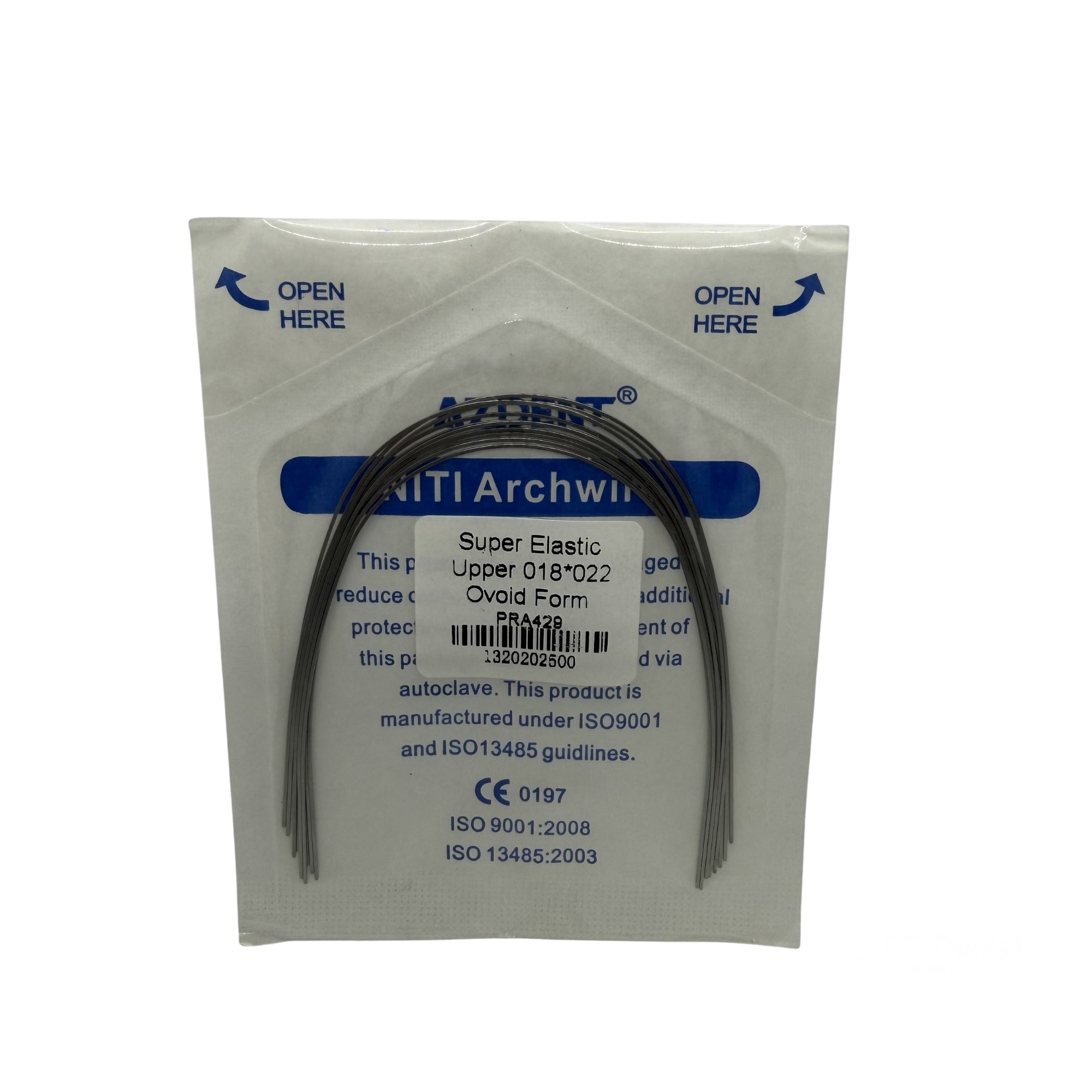 ARCO NITI 10 SOBRES c/10 .18*.22 SUP AZDENT